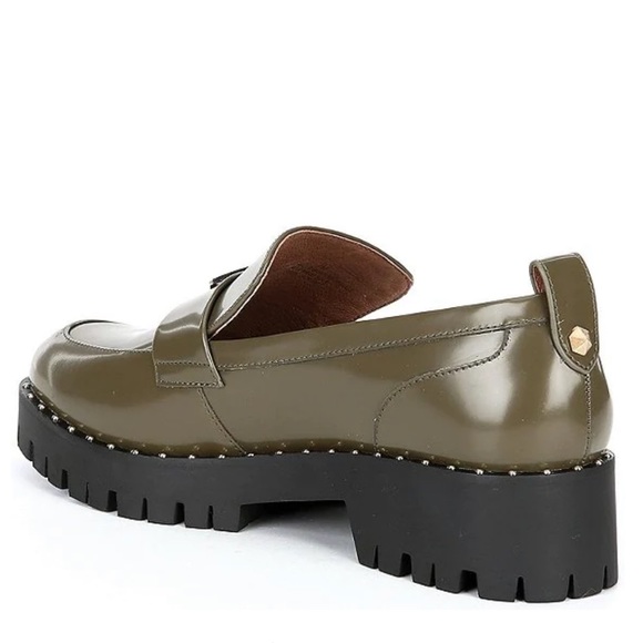 Antonio Melani Arrllo Leather Lug Sole Loafers - Picture 6 of 8